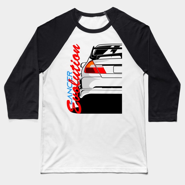 Lancer Evolution IV Baseball T-Shirt by gaplexio